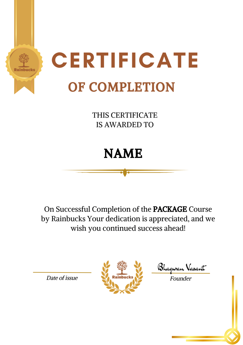 Certificate of Completion